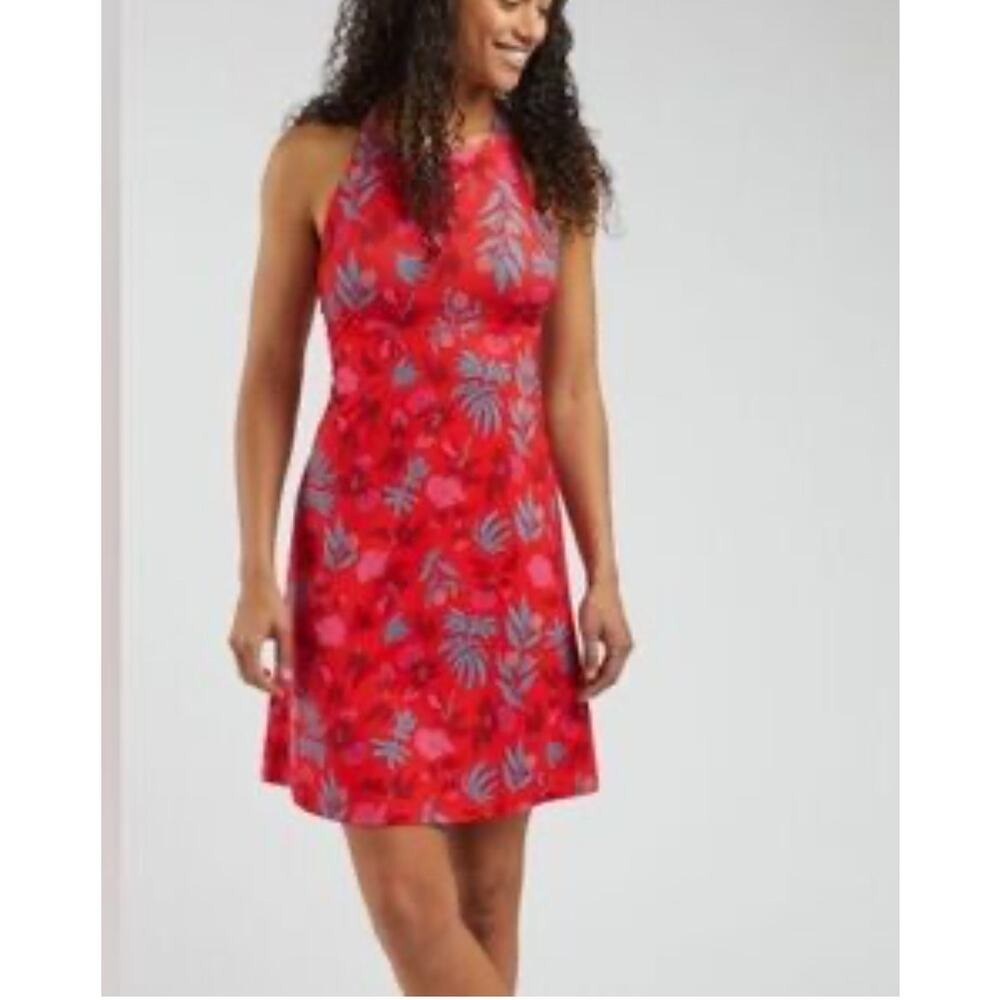 Patagonia Women's Magnolia Spring Dress Red‎ Floral Size S, Gorpcore Hiking